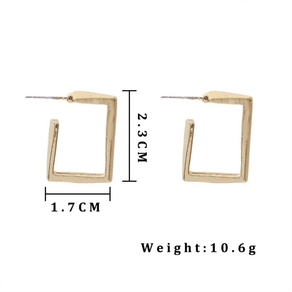 Earrings Women Minimalist Circle Bohemian Hoop Drop Cute Trendy Jewelry - Picture 6 of 7